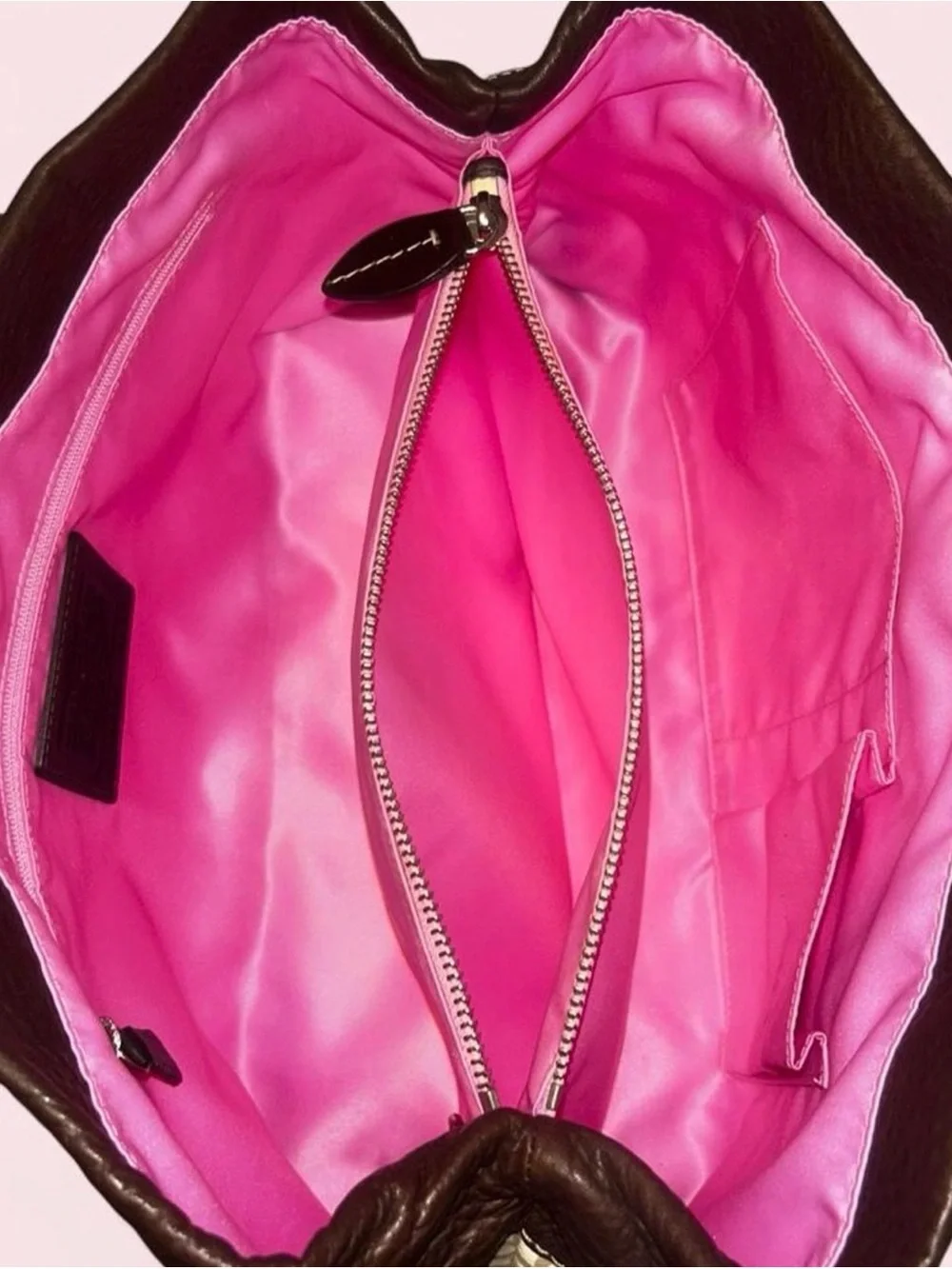 Vintage Coach Penelope Op Art tote and matching wristlet set.